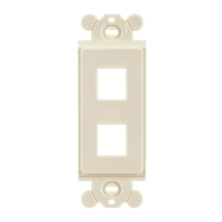 Panduit 2-Port Screw Mount Module Frame (10 Pack), 10PK NK2RMFBL